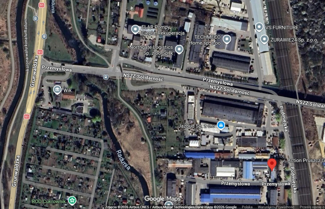 Hala z suwnicą w Pruszczu Gdańskim