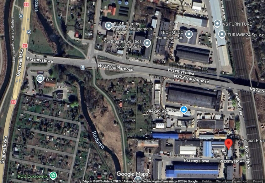 Hala z suwnicą w Pruszczu Gdańskim