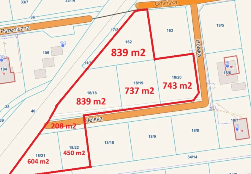 Kompleks 7 działek we Władysławowie