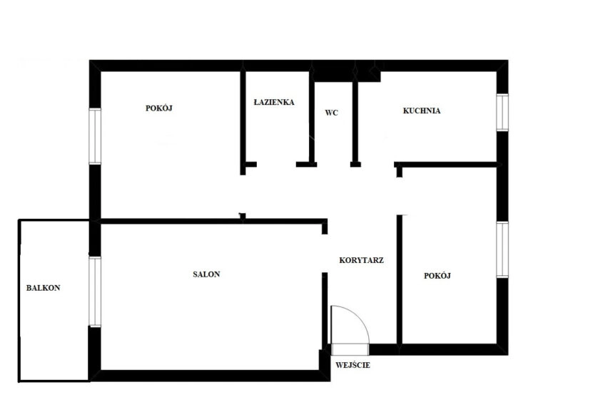 Mieszkanie 3 pokojowe z osobną kuchnią w Gdyni