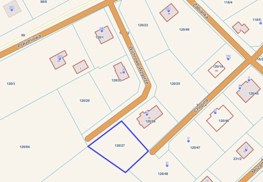 Jagatowo działka 900 m2 Zabudowa jednorodzinna