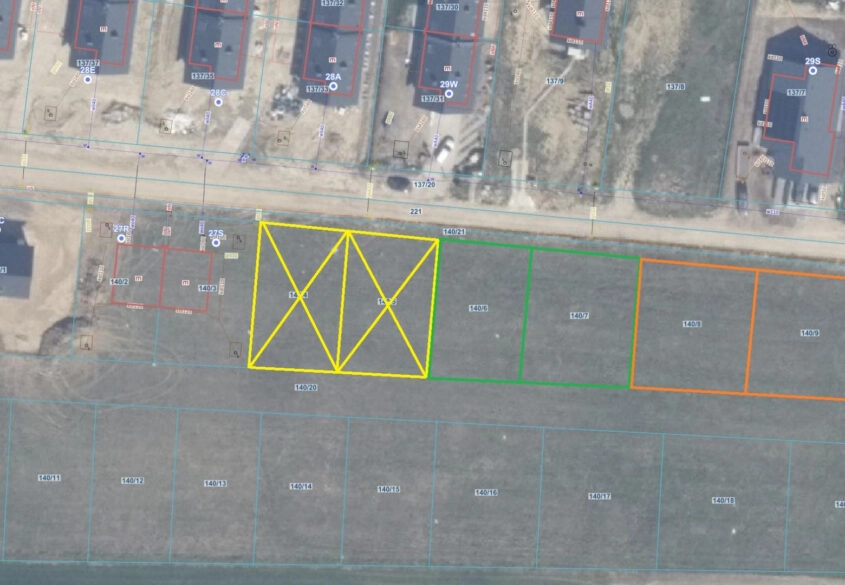 Działki budowlane w Czaplach.