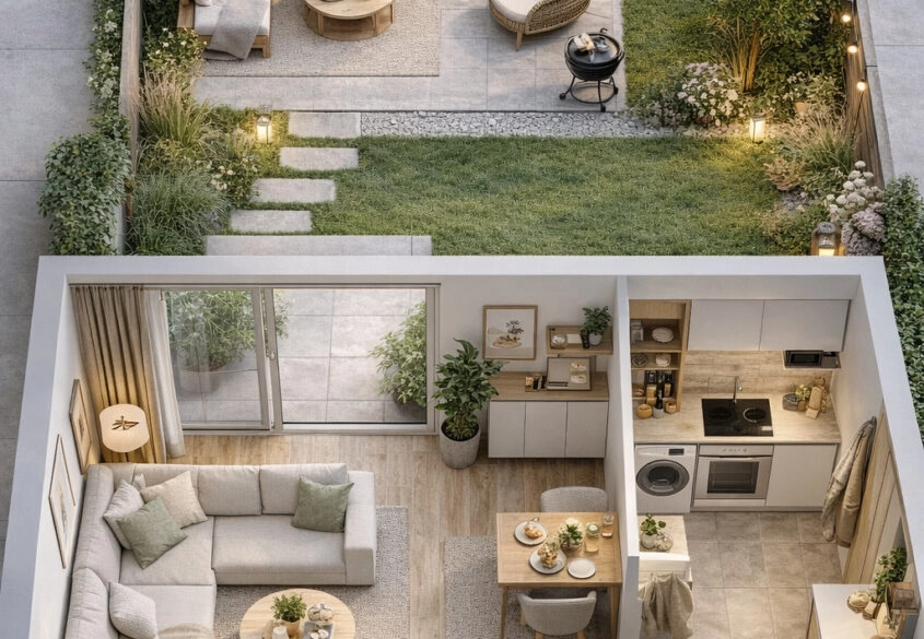 2 pokoje + ogród + garaż | Nowe budownictwo