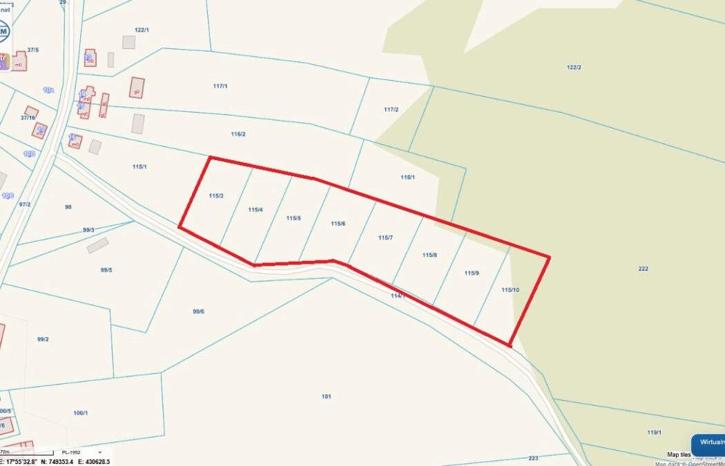 Działki z WZ 1,6 ha, Świetlino k. Łęczyc, przy S6