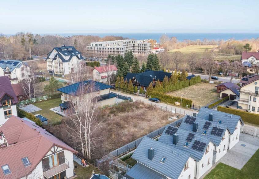 Działka- projekt &pozwolenie na budowę- 700m plaża