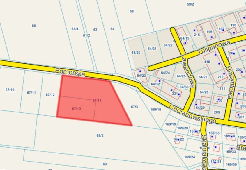 1 hektar (2 działki) w Dębogórzu gm. Kosakowo