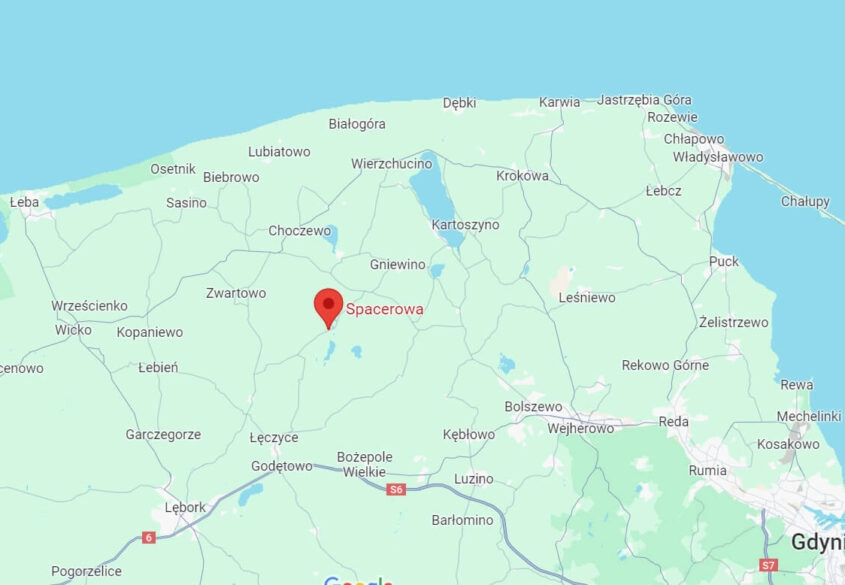 Działka nad Jeziorem Salino