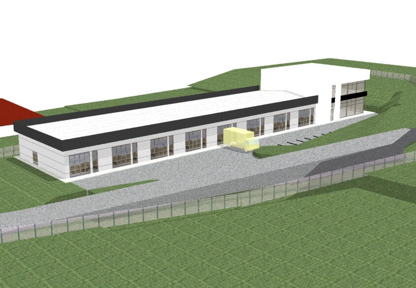 działka handlowo-usługowa z pozwoleniem na budowę