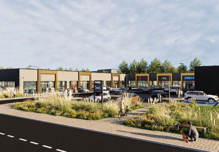 Działka pod małe centrum handlowe