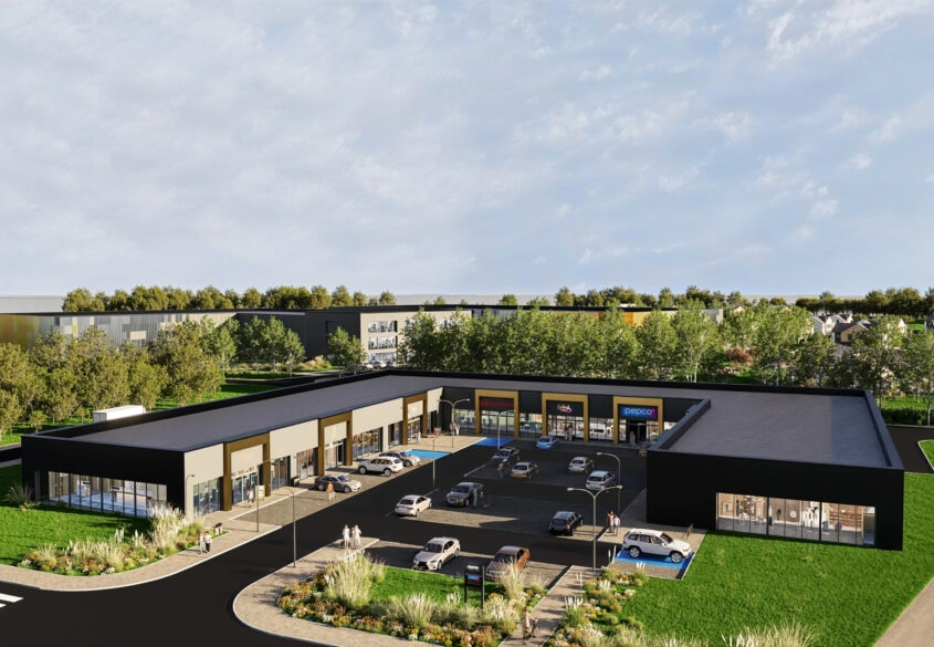 Działka pod małe centrum handlowe