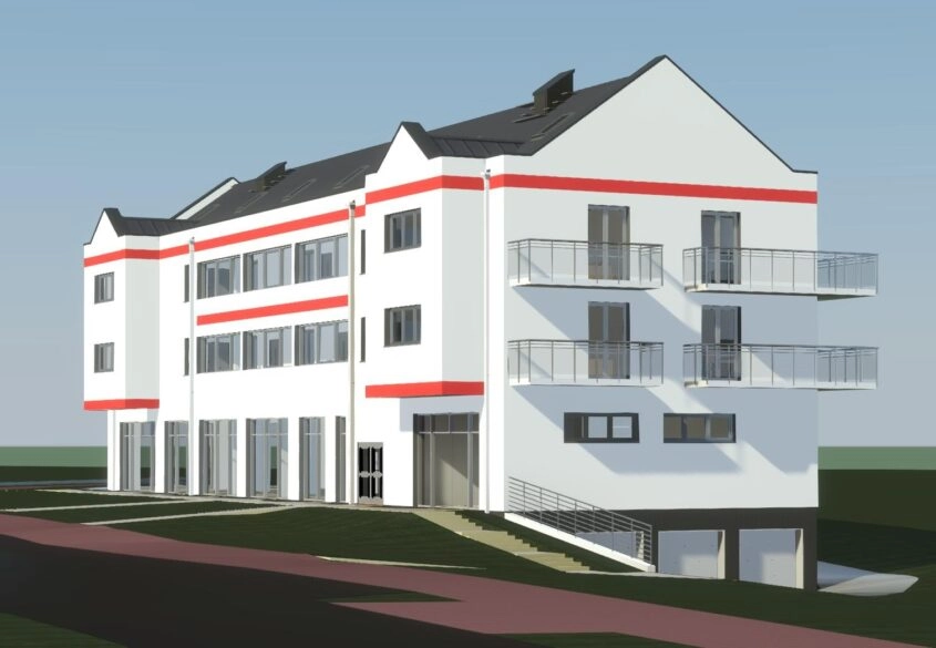 Wielorodzinna | 1199m2 Pum | Projekt