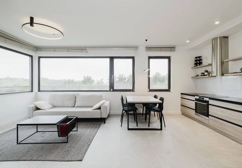 Nowoczesny, dwupoziomowy apartament w Mechelinkach