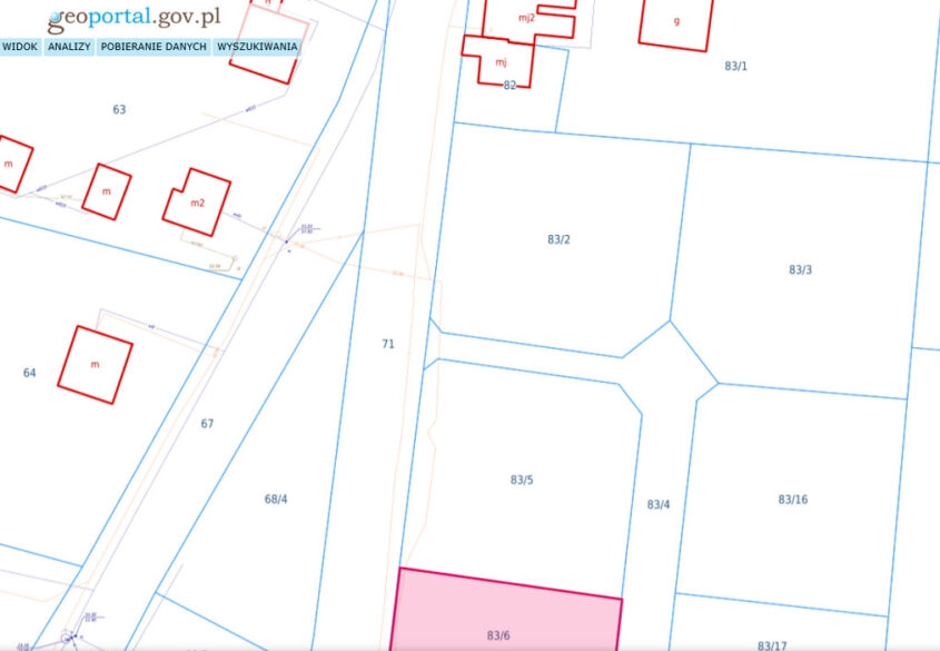 Działka pod zabudowę mieszkaniową