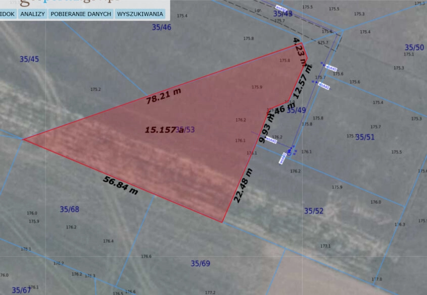 Budowlana | 1520m2 | Tanio | Woda