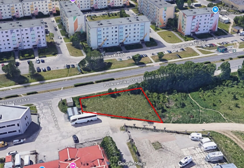 Działka usługowa w świetnej lokalizacji Pogórze