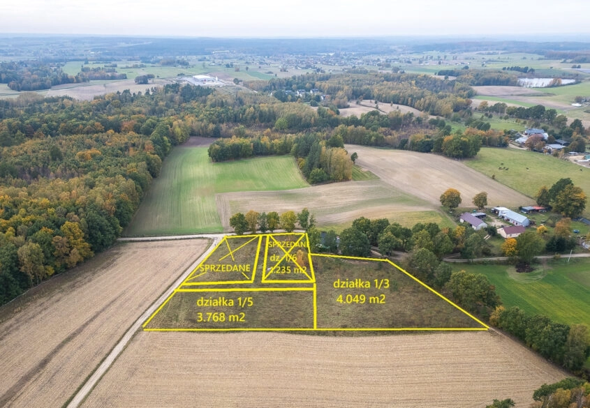 Grzmiąca działki koło Bytowa