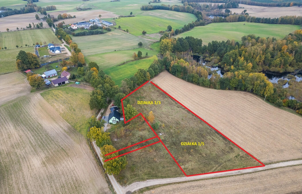 Grzmiąca 2 działki koło Bytowa