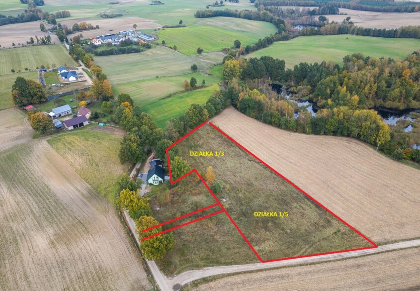 Grzmiąca 2 działki koło Bytowa