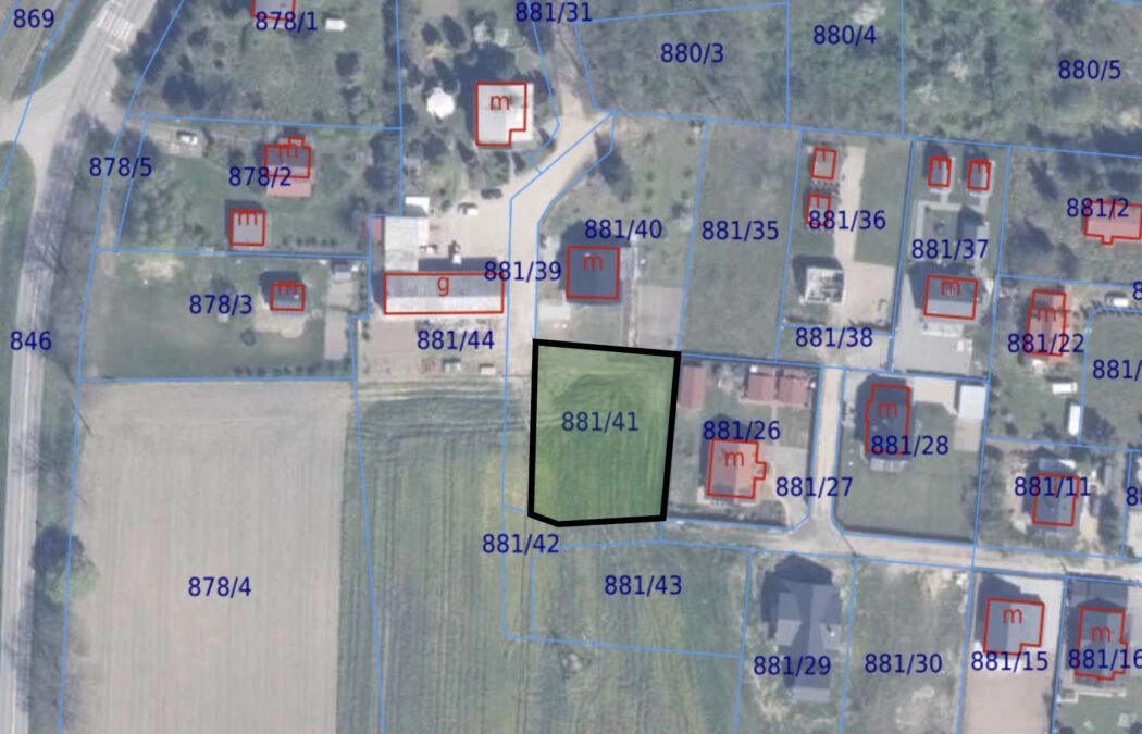 Działka budowlana 1067m2 w Stegnie, prąd woda