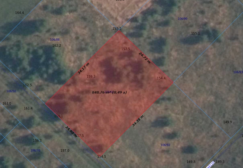 WODA GAZ PRĄD KANALIZACJA| POD LASEM | PROSTOKĄTNA