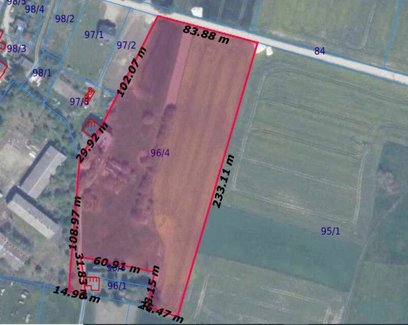 Działka 2.05 ha OKAZJA Gołębiewko k. Trąbek