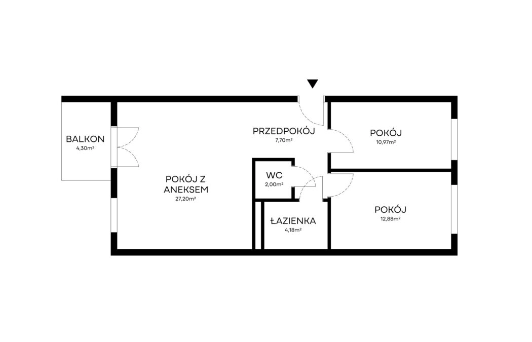 Dwustronne 3-pokojowe mieszkanie na Jasieniu