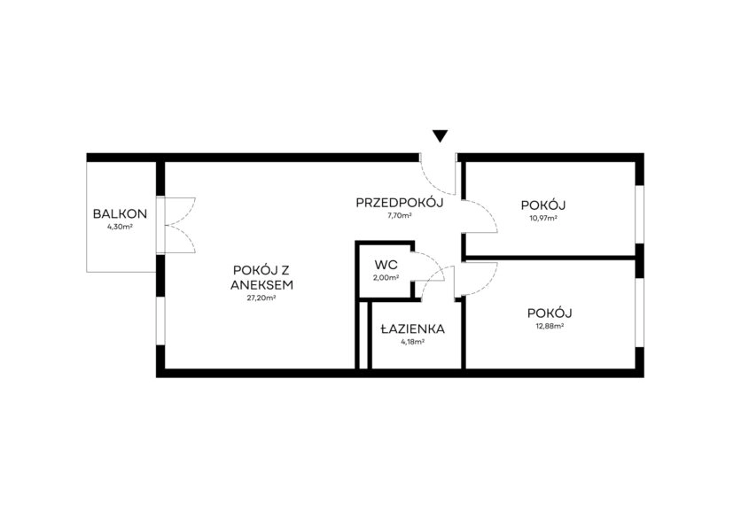Dwustronne 3-pokojowe mieszkanie na Jasieniu