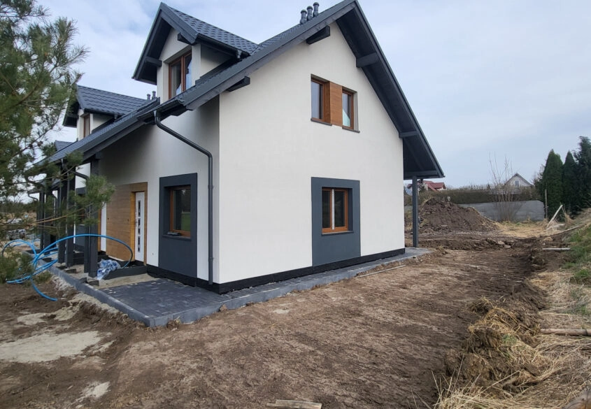 Bliźniak, ogród 160m2, odbiór do 31/08/26