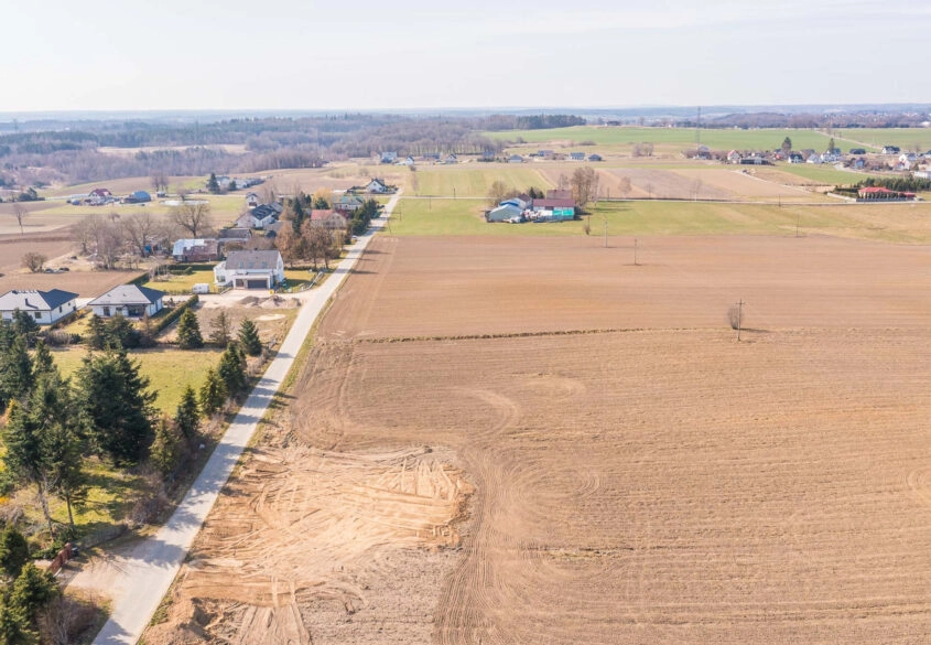 Działka z PNB domu dwulokalowego! Prostokątna