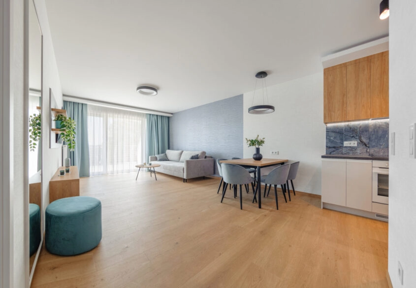 Apartament wykończony i umeblowany
