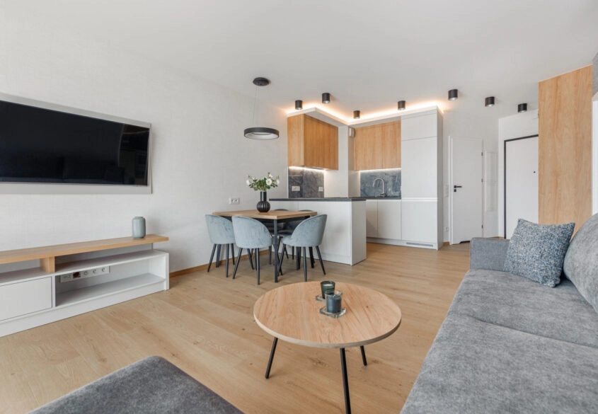 Apartament wykończony i umeblowany