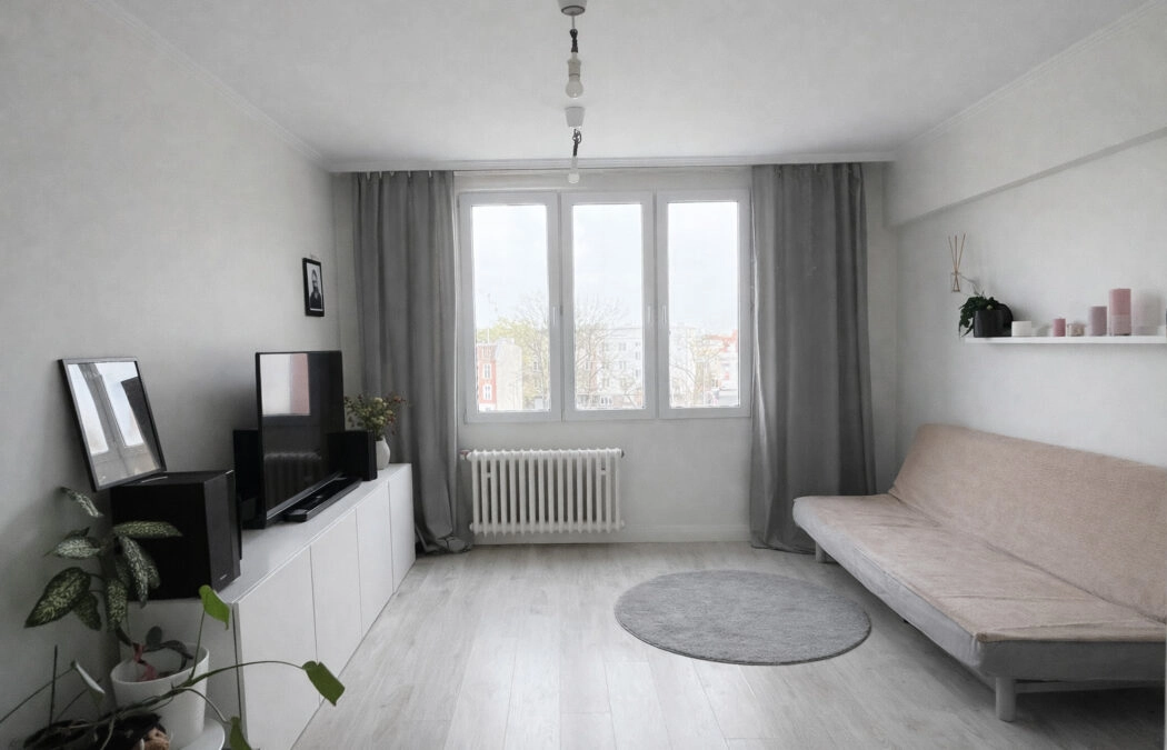 2 pokoje z balkonem i piwnicą blisko Motławy!