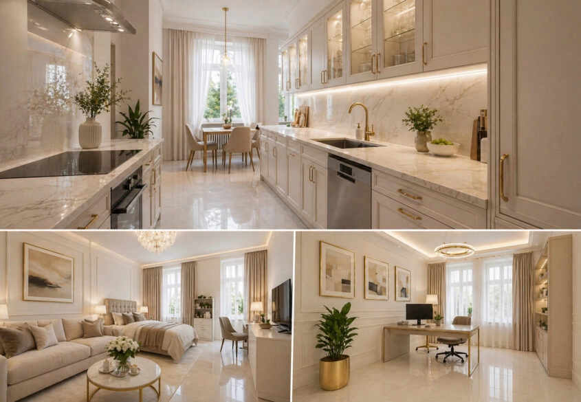 Dwustronna ekspozycja z balkonem