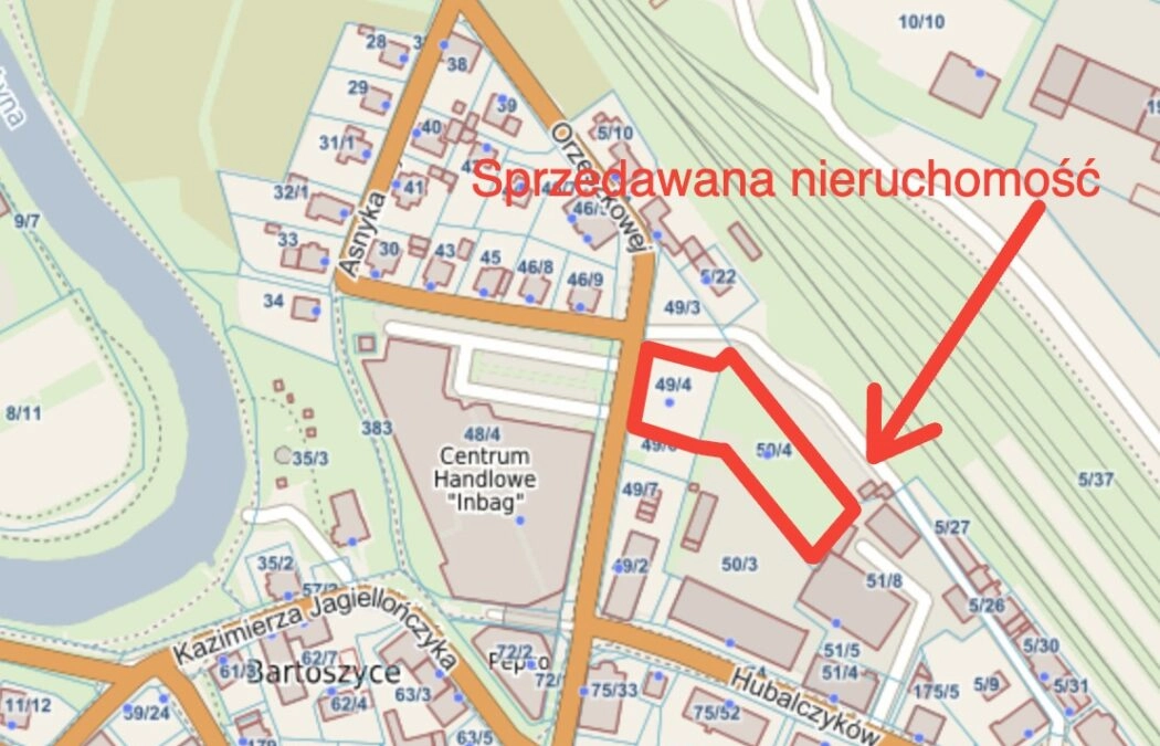 Centrum Bartoszyc - dwie działki - okazja