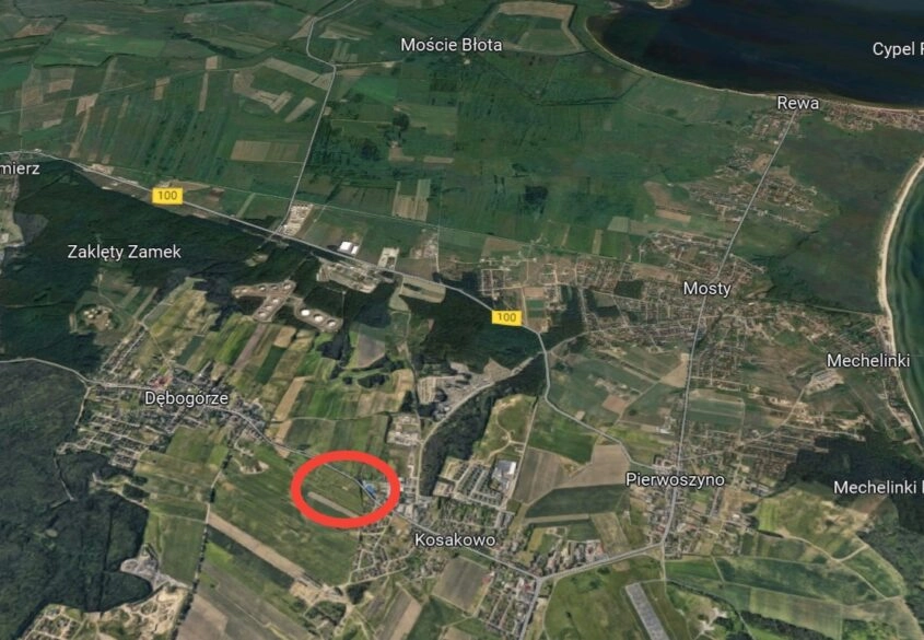 1 hektar (2 działki) w Dębogórzu gm. Kosakowo