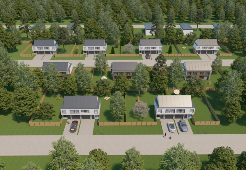 Dobrzewino - działka inwestycyjna z planem osiedla