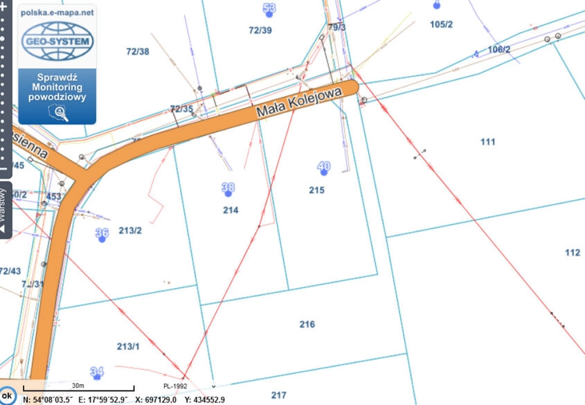 Działka Kościerzyna, ul. Mała Kolejowa, 1464 m2
