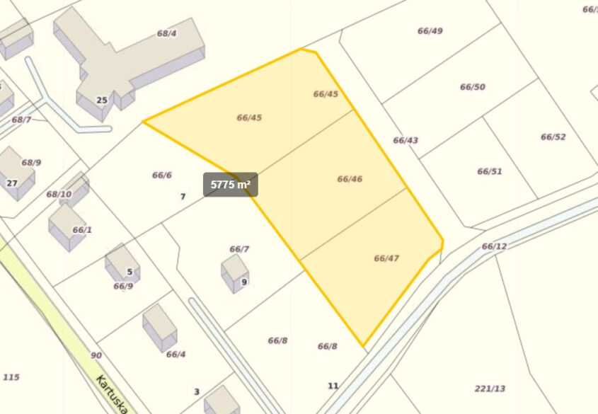 Działki  BUDOWLNE na Kaszubach Łebieńska Huta