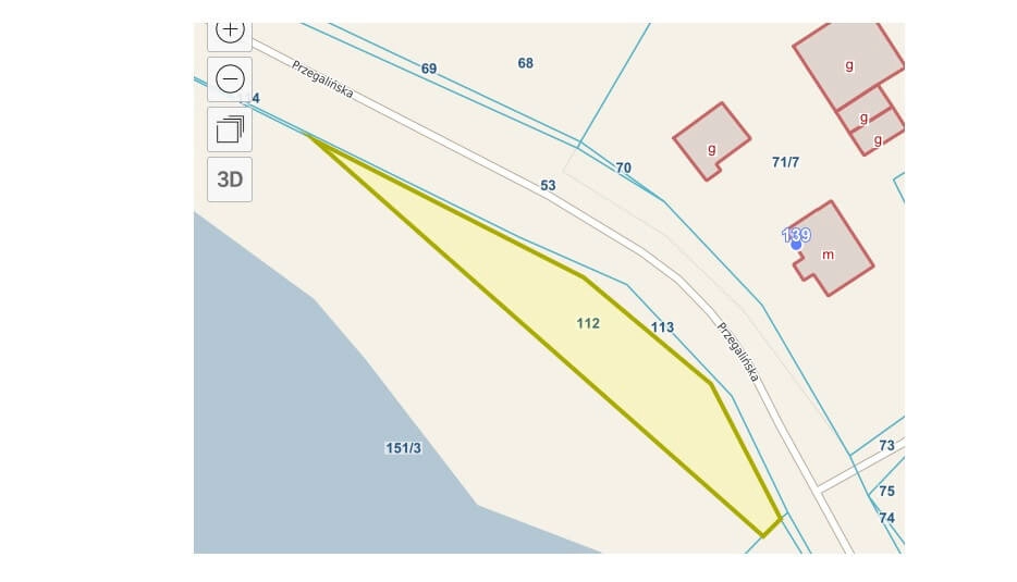 Działka przy Martwej Wiśle