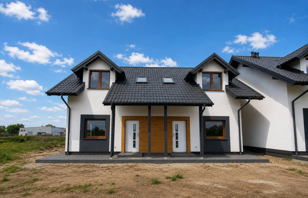 Bliźniak, ogród 85m2, odbiór do  31 sierpnia 26