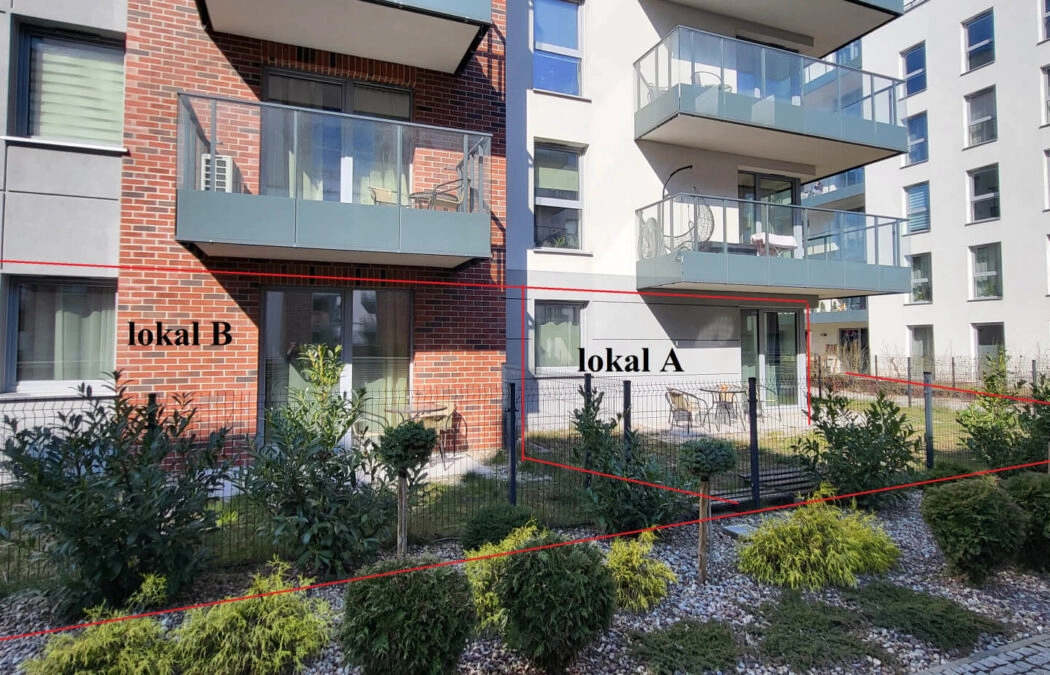 Dwa apartamenty po ok. 40m2 z ogródkiem