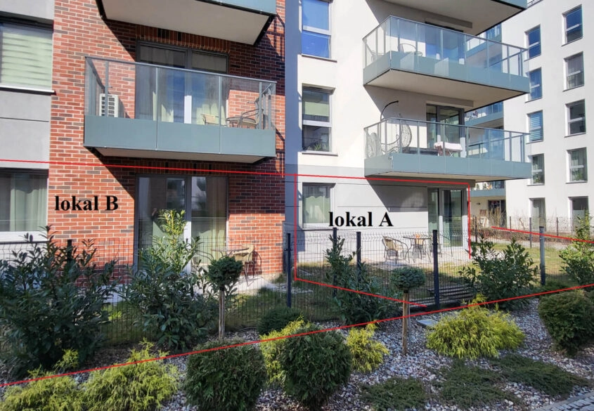 Dwa apartamenty po ok. 40m2 z ogródkiem