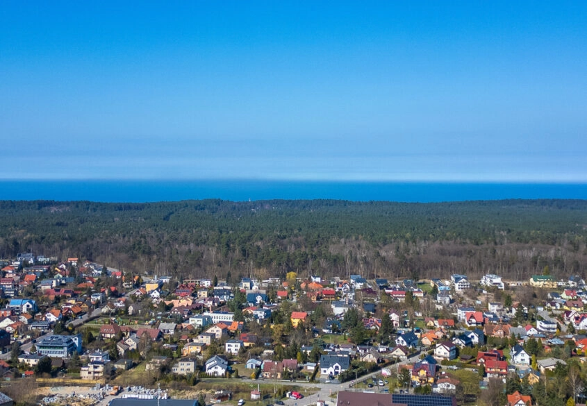 Działka budowlana 1067m2 w Stegnie, prąd woda