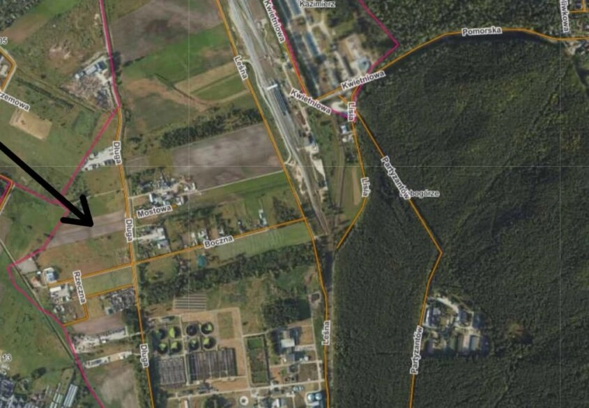 Działka inwestycyjna 1.895 ha, Dębogórze, MPZP
