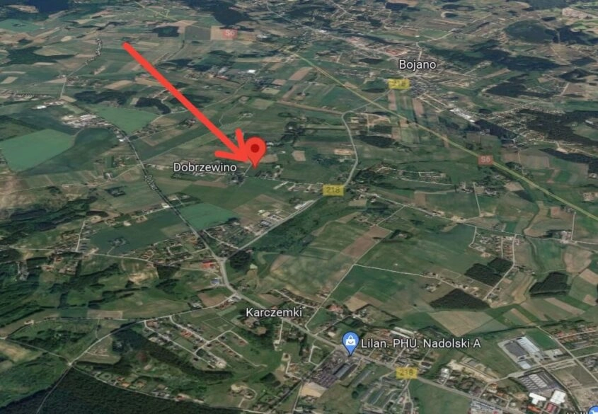 Działka w Dobrzewinie 1.203 m2