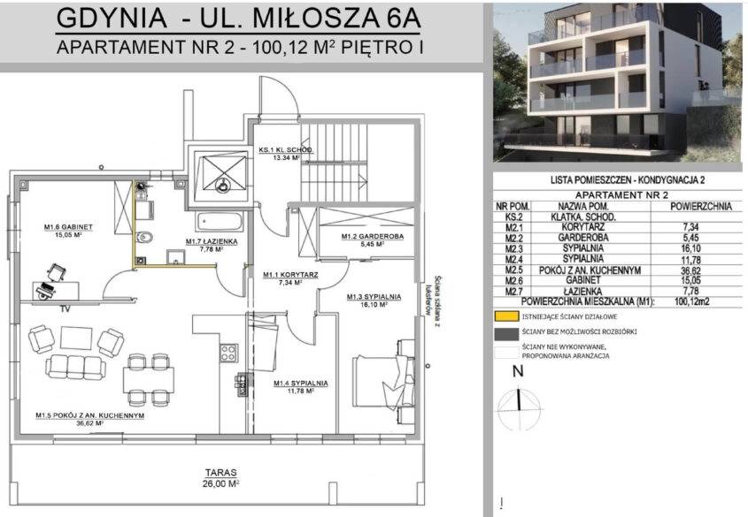 Nowe mieszkanie o pow. 100m2 Gdynia Redłowo
