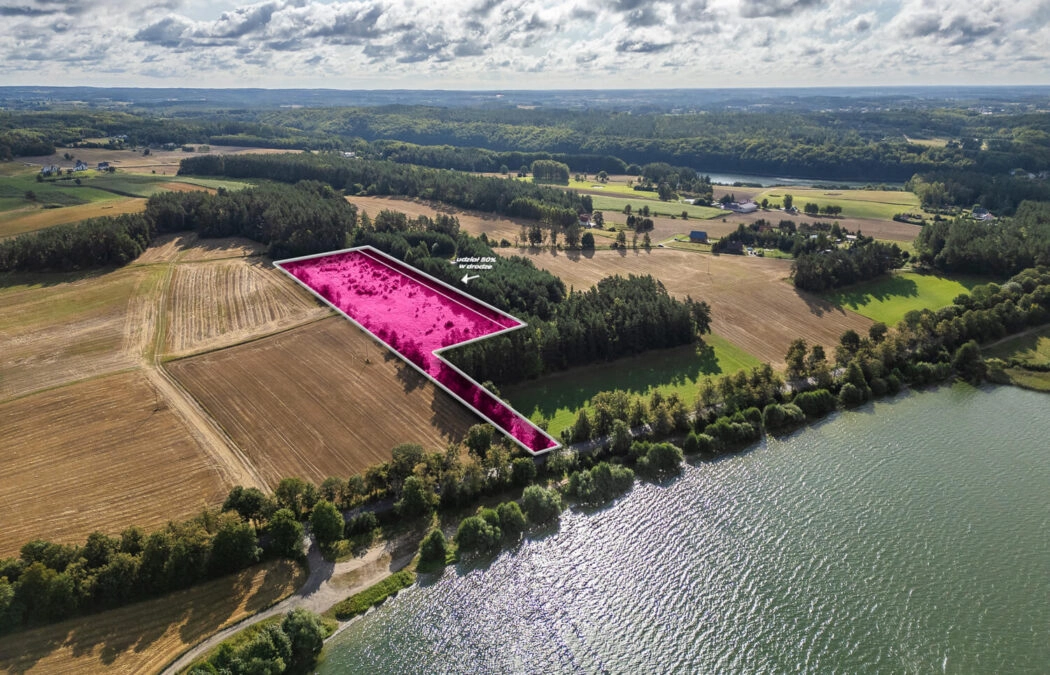 Malowniczo położona działka nad Jez. Grabowskim!