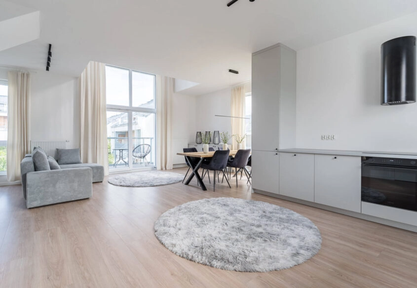 Nadmorski apartament, widok na morze, dwupoziomowy
