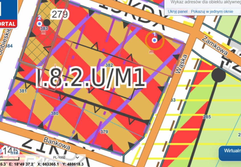 Działka 1033 m² przy Zamku w Gniewie MPZP