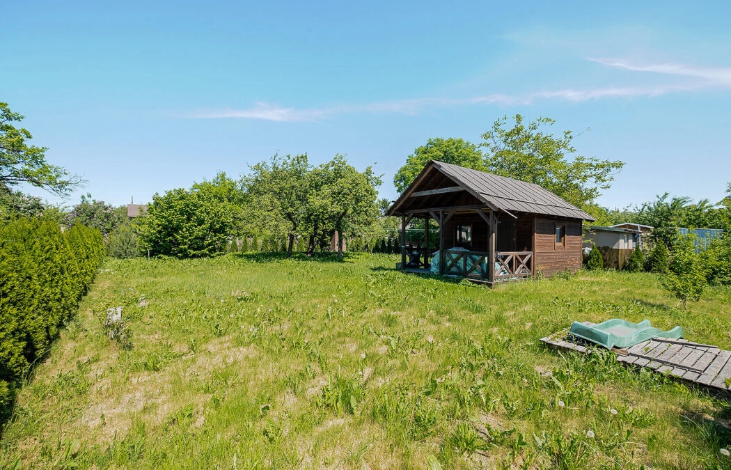 Nowy domek | Działka ROD 554 m² | 2,5 km od plaży